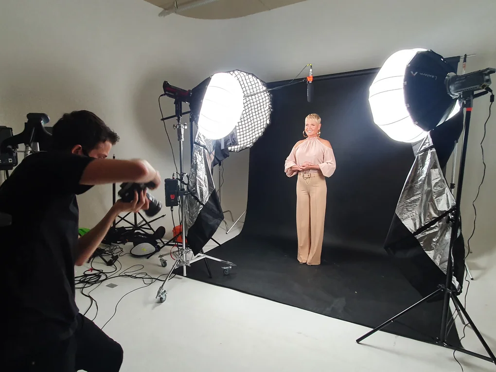 Gravação com Xuxa no Rio de Janeiro para conteúdo holográfico