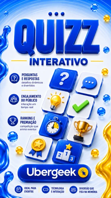 Quiz Interativo personalizado para eventos