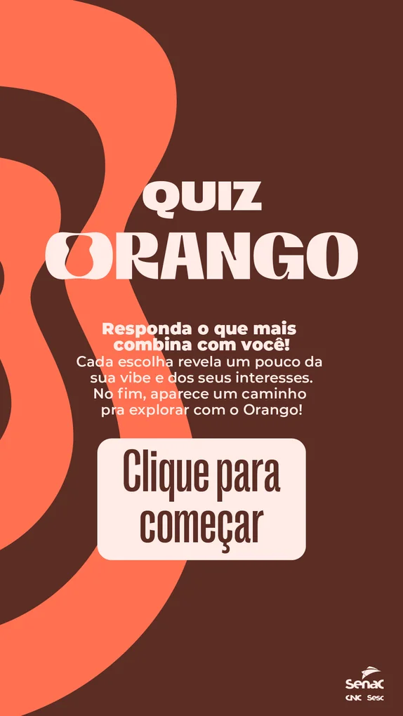 Quiz Senac · referência visual