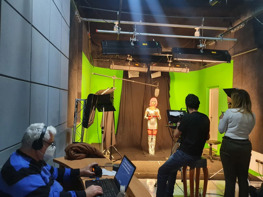 Gravação de promotor virtual