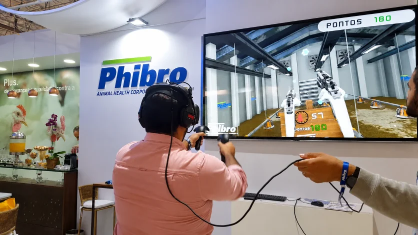 Jogo de tiro ao alvo em realidade virtual