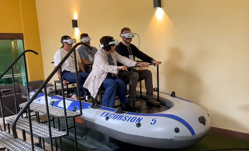 Simulador de rafting VR da Ubergeek